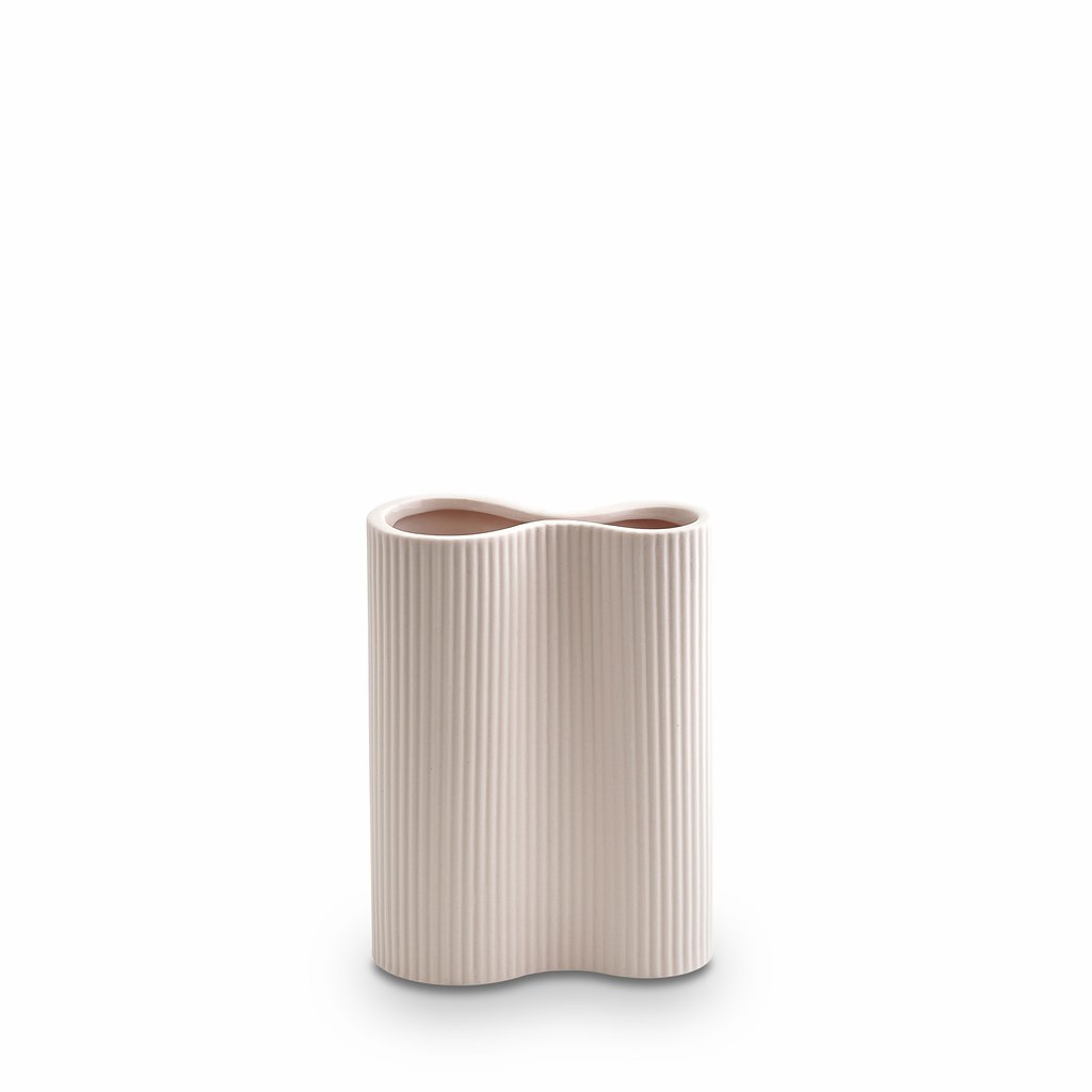 Marmoset Found | ribbed infinity ceramic vase | nude | small
