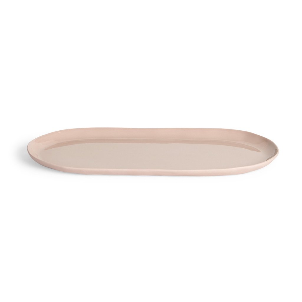 Marmoset Found | ceramic cloud oval plate | icy pink | large