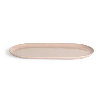 Marmoset Found | ceramic cloud oval plate | icy pink | large