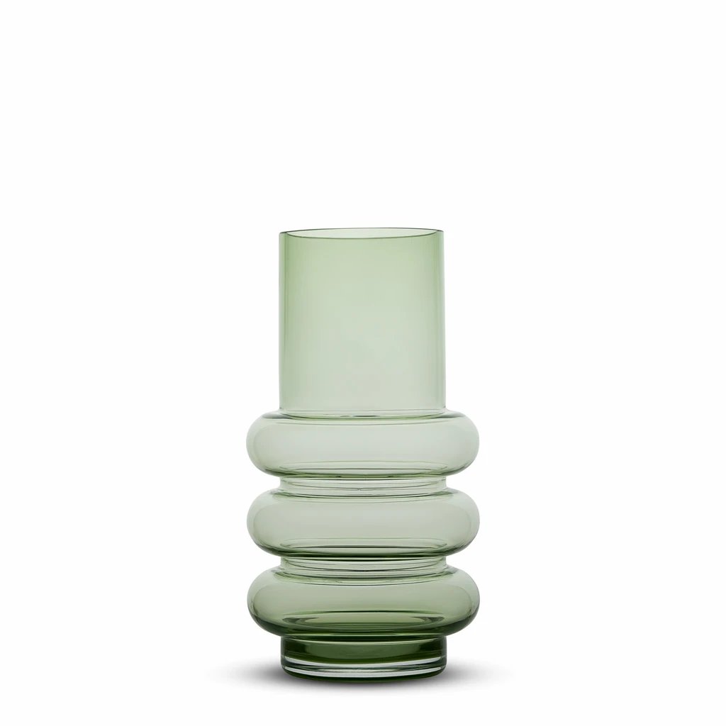 mondocherry - Marmoset Found | halo glass vase | green | large