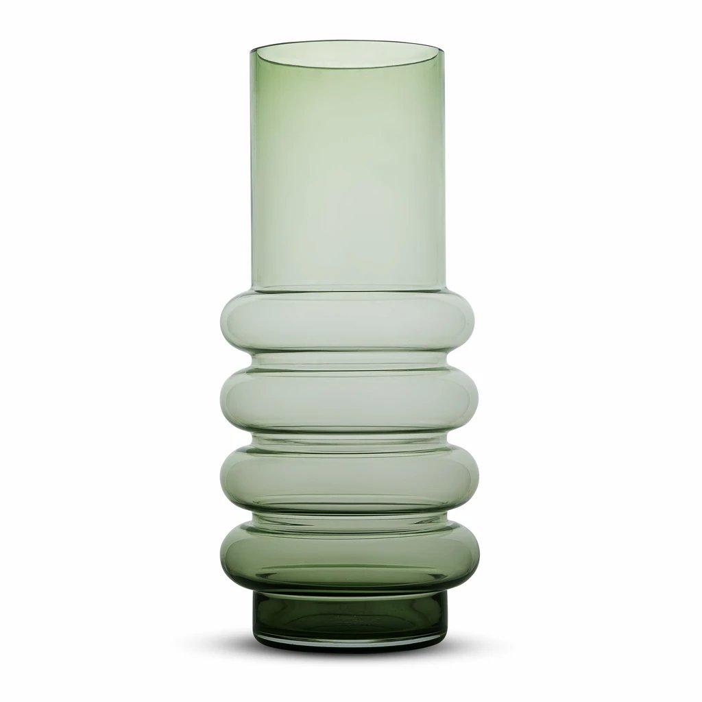 mondocherry - Marmoset Found | halo glass vase | green | XL