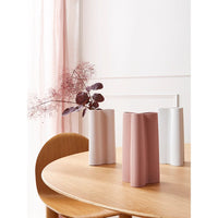 Marmoset Found | ribbed petal ceramic vase  display