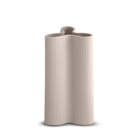 Marmoset Found | ribbed petal ceramic vase | nude | large