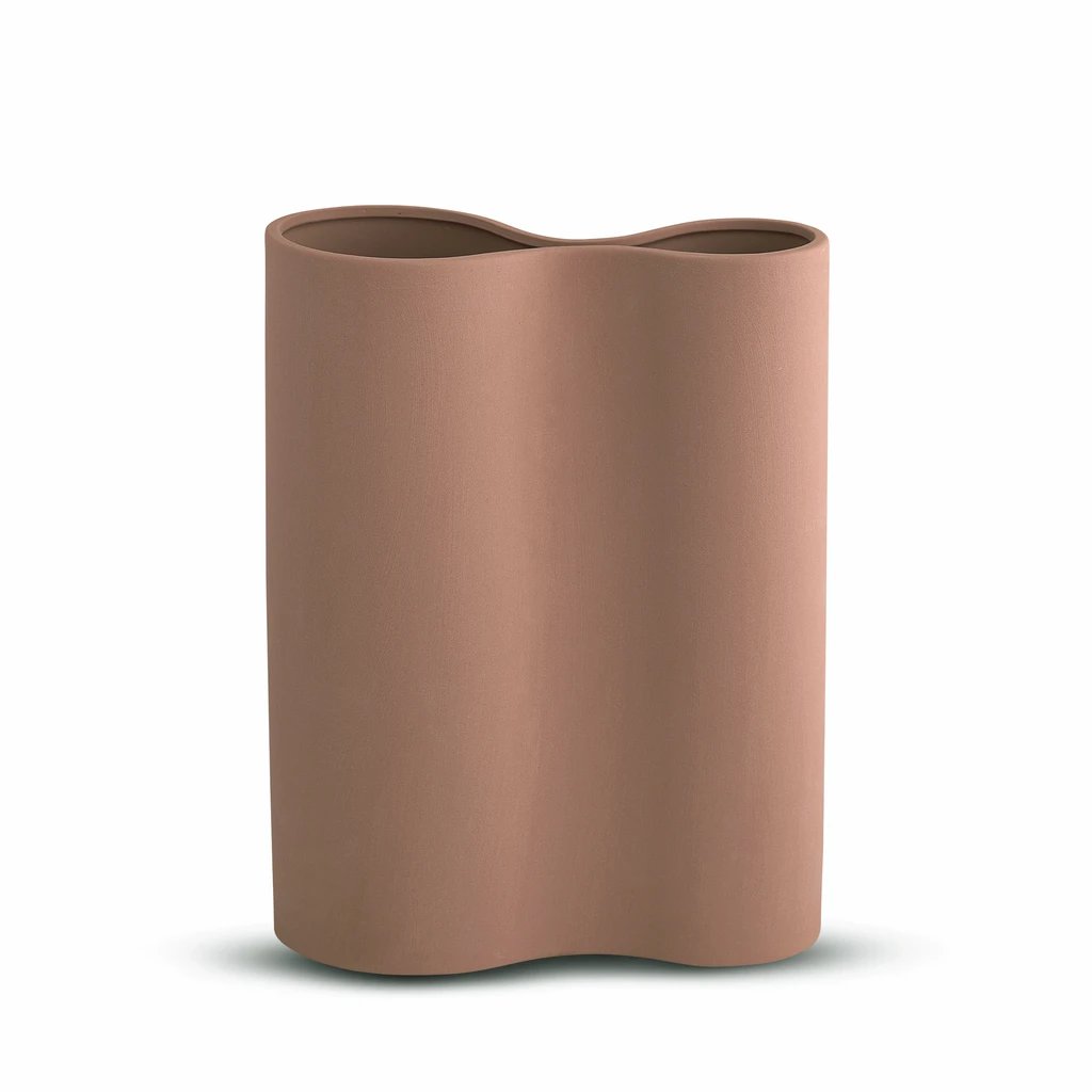 Marmoset Found | smooth infinity ceramic vase | ochre | medium
