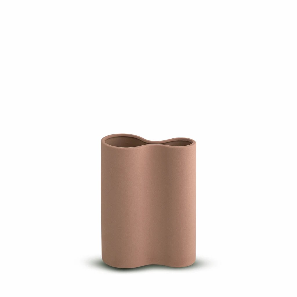 Marmoset Found | smooth infinity ceramic vase | ochre | small