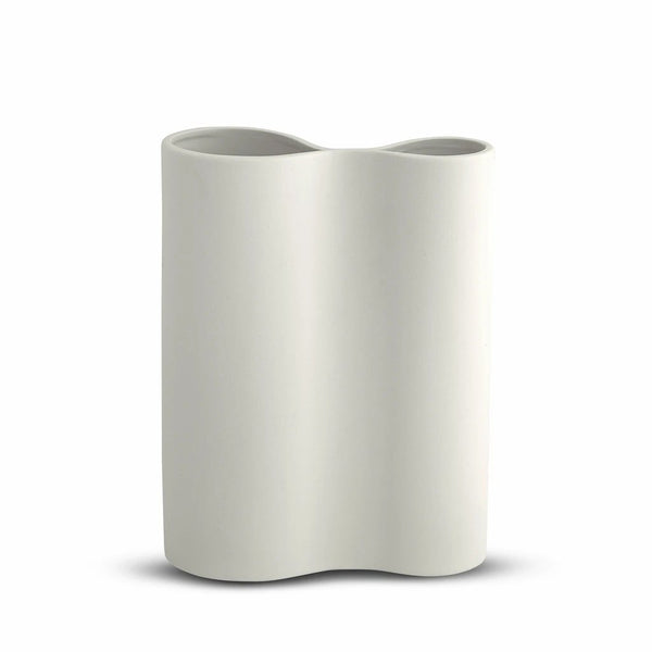 Marmoset Found | smooth infinity ceramic vase | snow | medium