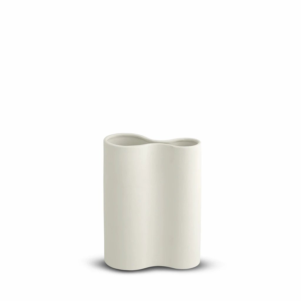 Marmoset Found | smooth infinity ceramic vase | white | small