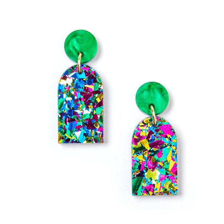 Martha Jean | dynasty earrings | harlequin