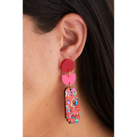 Martha Jean | dynasty earrings | scarlet - wear