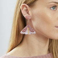 Martha Jean | moth earrings | rose - wear