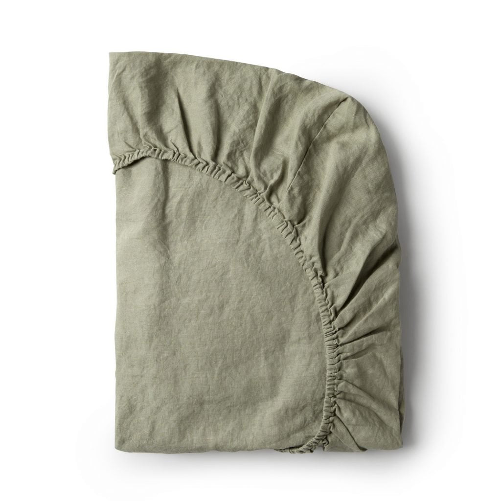 Minimrkt | fitted cot sheet | putty