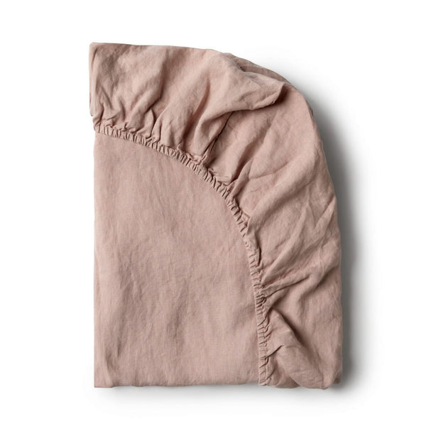 Minimrkt | fitted cot sheet | rose