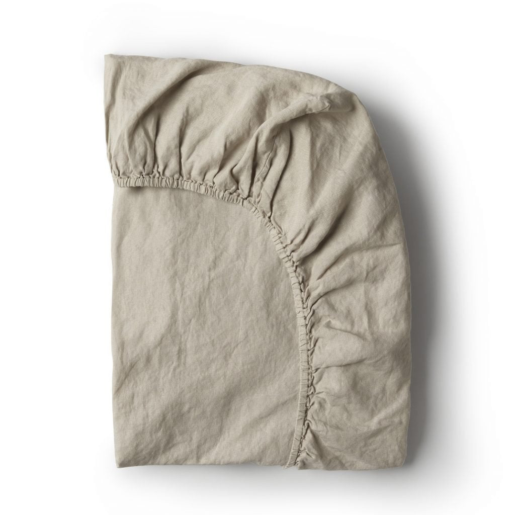 Minimrkt | fitted cot sheet | smoke