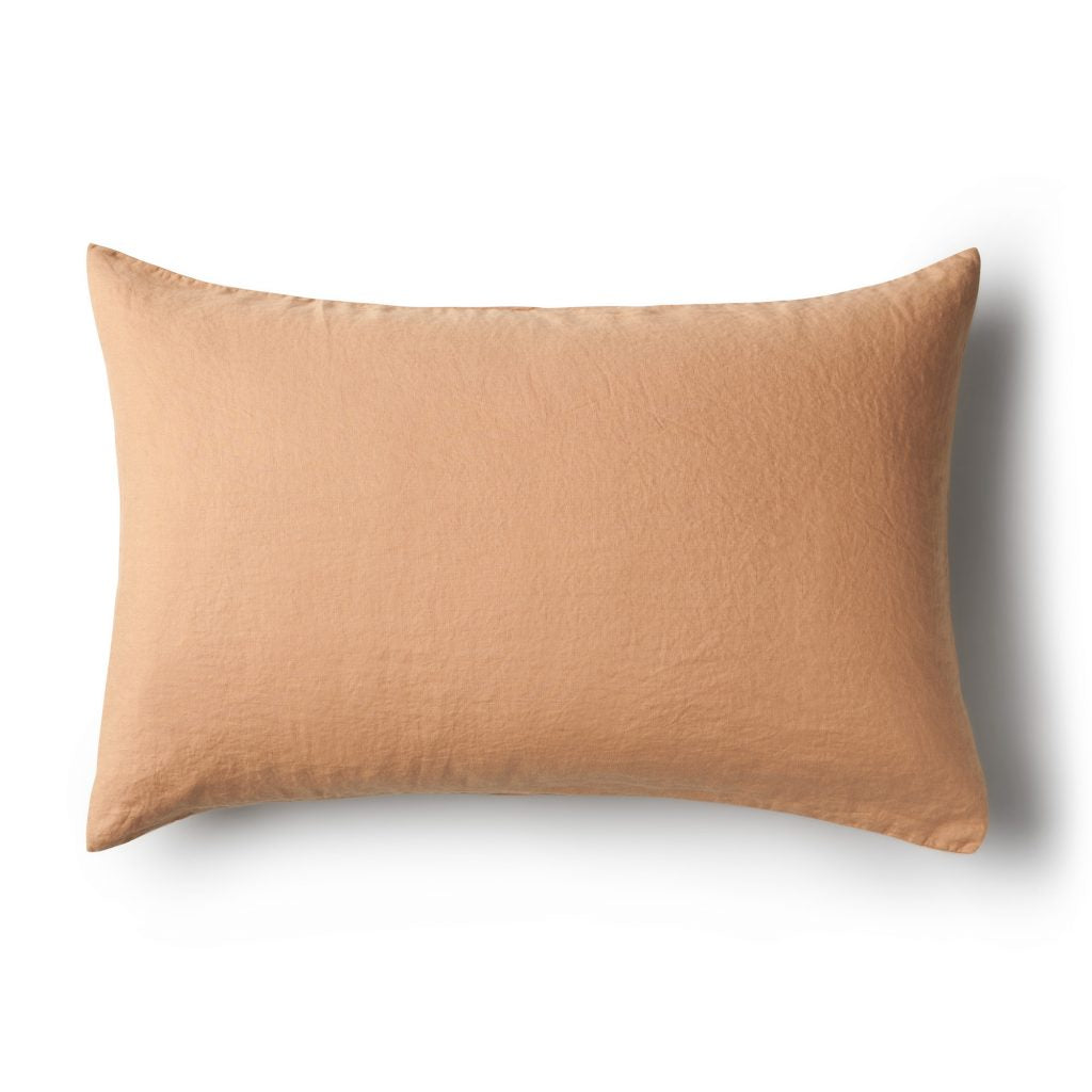 Minimrkt | linen pillowcase | dusty peach