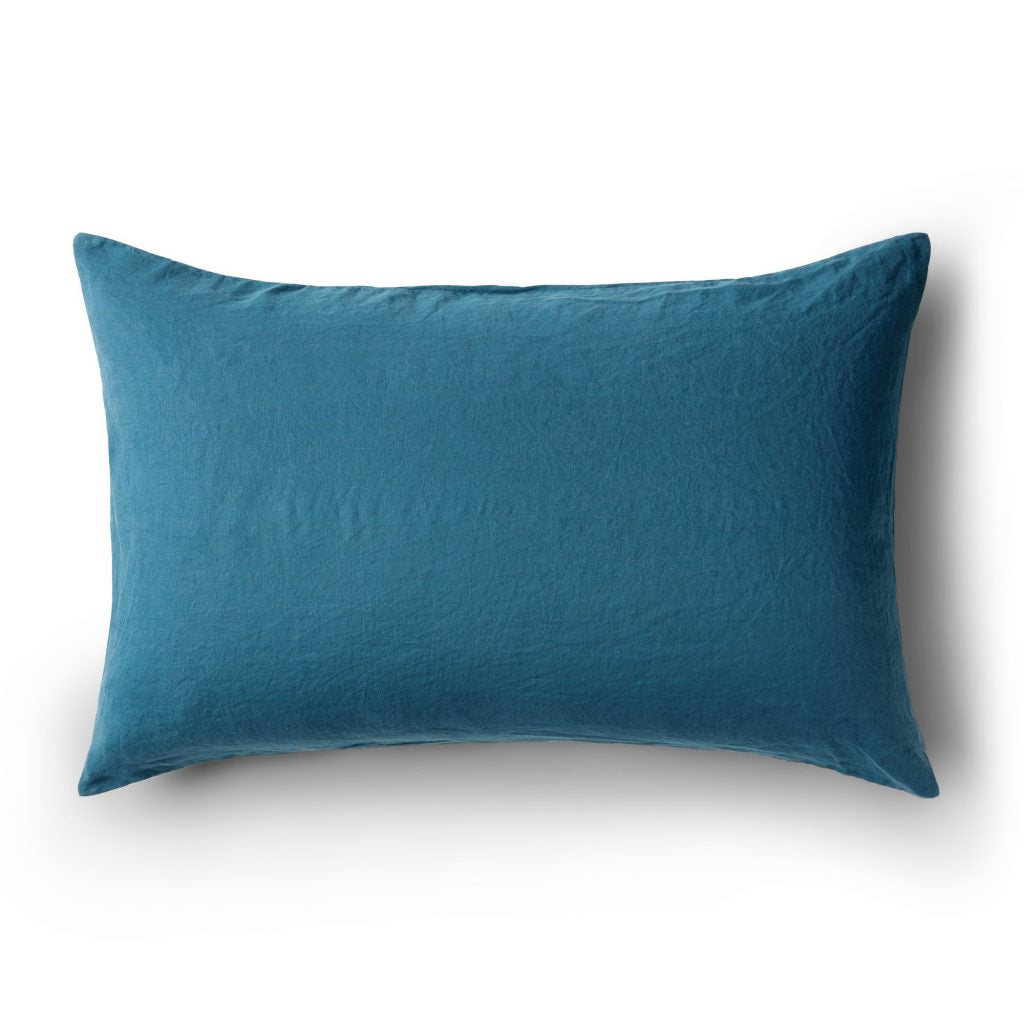 Minimrkt | linen pillowcase | legion blue