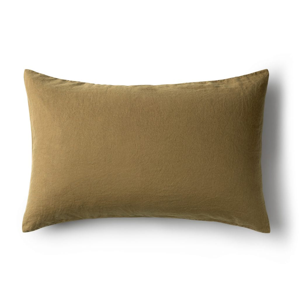 Minimrkt | linen pillowcase | moss