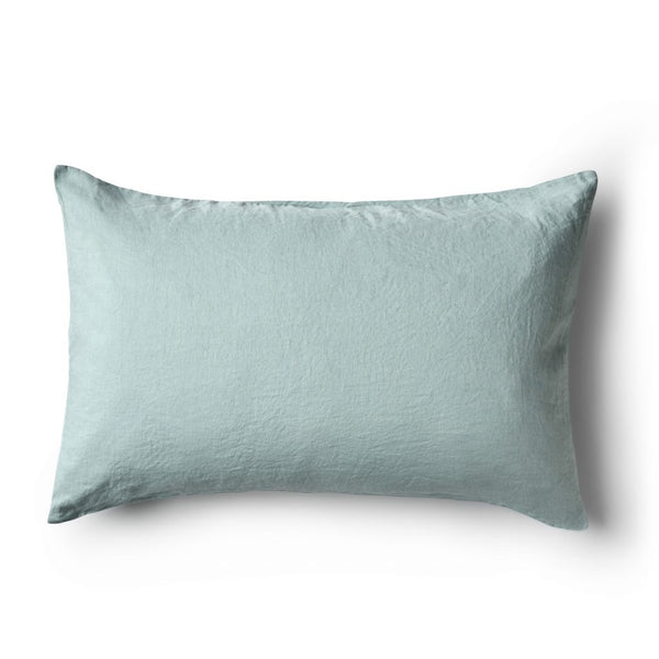 Minimrkt | linen pillowcase | seafoam