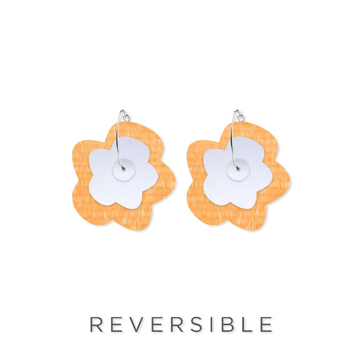 Moe Moe | big flower hoop earrings | juane - reverse2