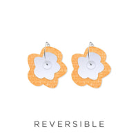 Moe Moe | big flower hoop earrings | juane - reverse2