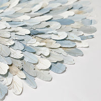 mondocherry - "eastern bluebird" | paper feather framed wall art - close