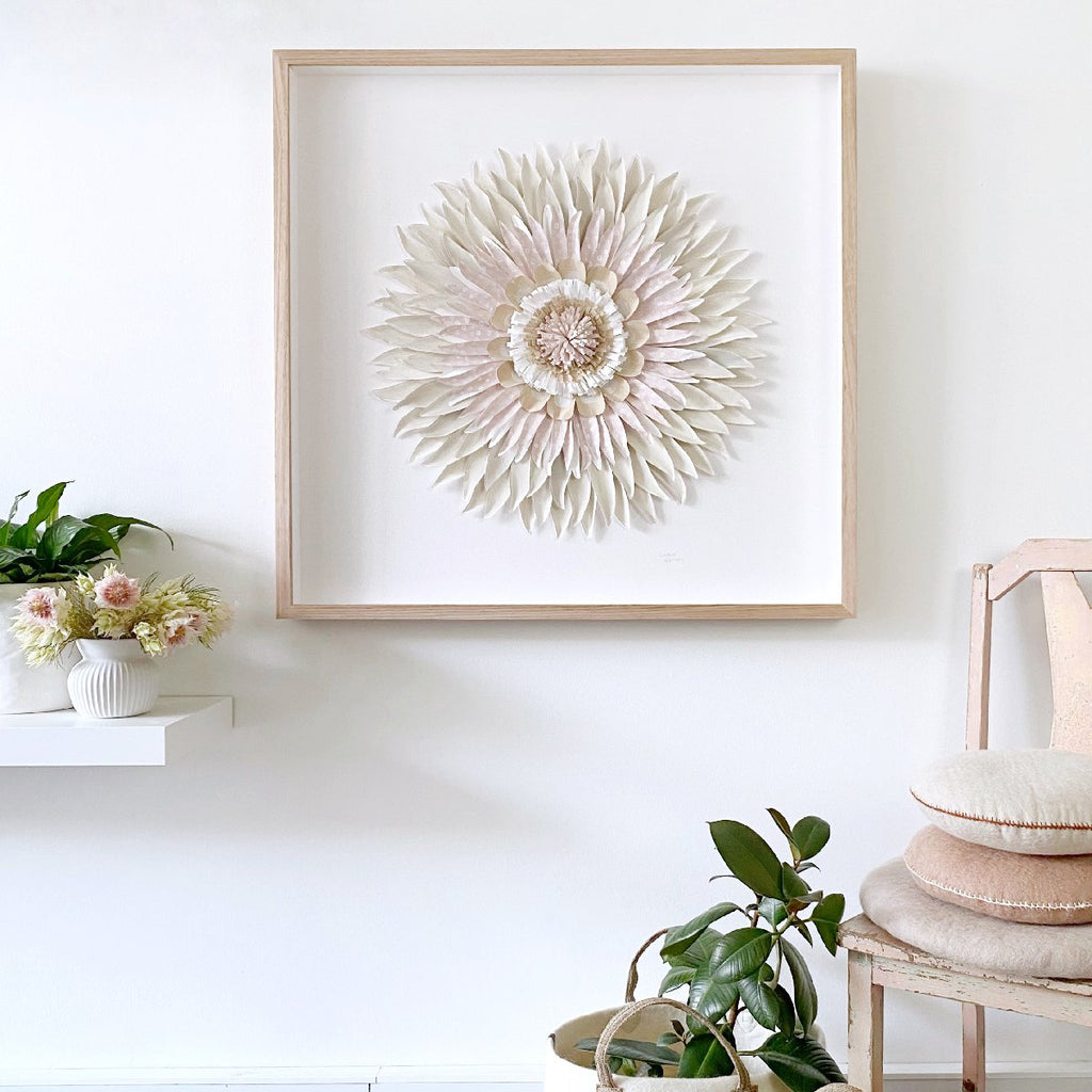 "chartwell" | paper flower framed wall art