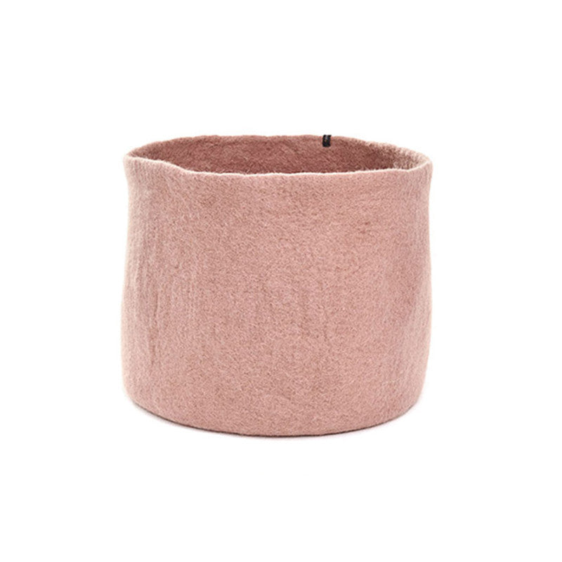 Muskhane | felt calabash | rose quartz | large