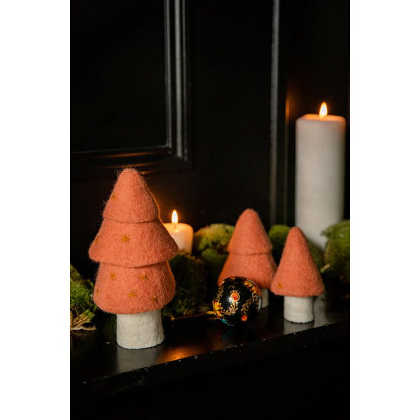 Muskhane | felt Christmas tree decoration | litchee - candles