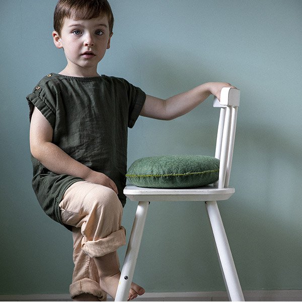 Muskhane smartie cushion - granit - mondocherry - chair