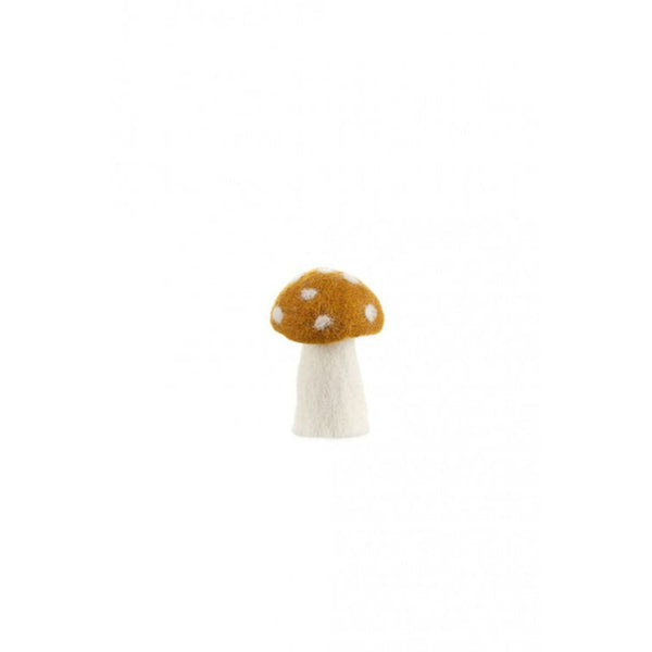 mondocherry - Muskhane | felt dotty mushroom | small | gold