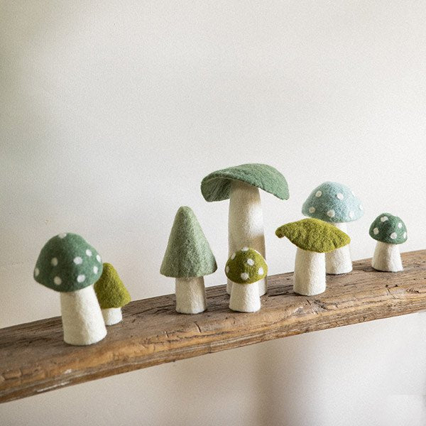 Muskhane | felt dotty mushroom | XL | granit - shelf