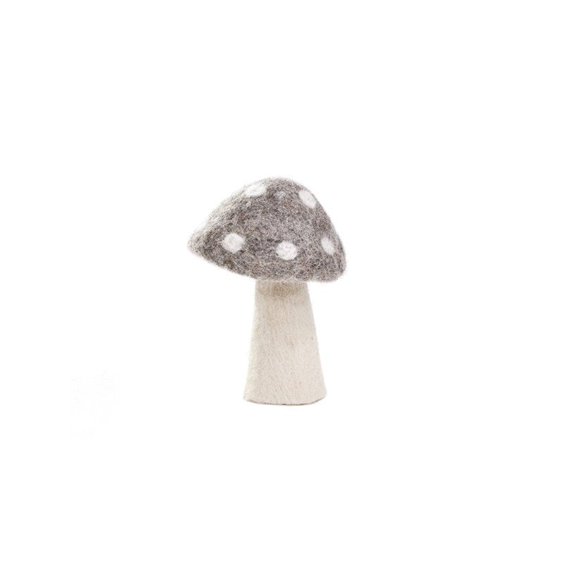 Muskhane | felt dotty mushroom | large | light stone