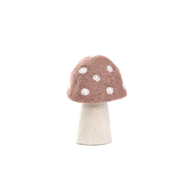 mondocherry - Muskhane | felt dotty mushroom | XL | rose quartz