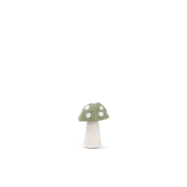 Muskhane | felt dotty mushroom | small | tender green