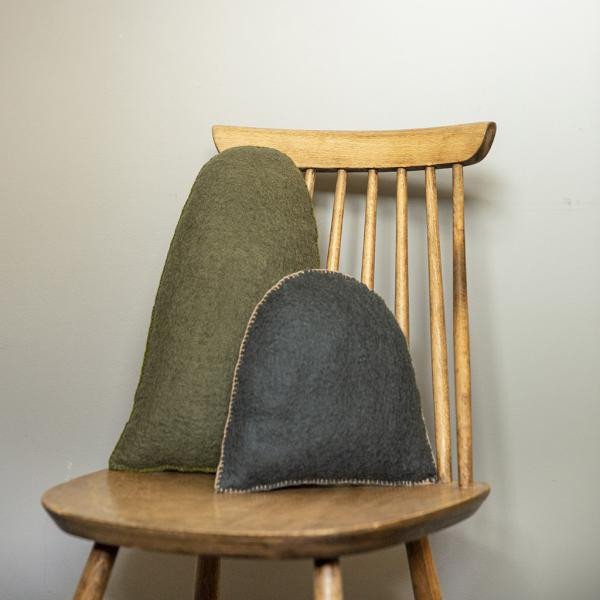 Muskhane | himal felt cushion | mineral green | high - chair