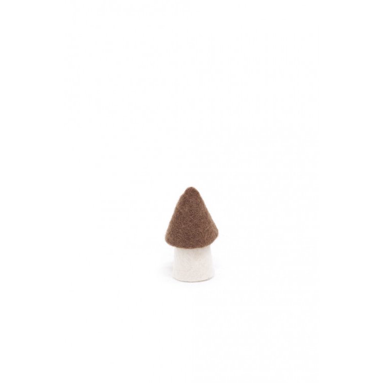 mondocherry - Muskhane | felt morel mushroom | small | chestnut