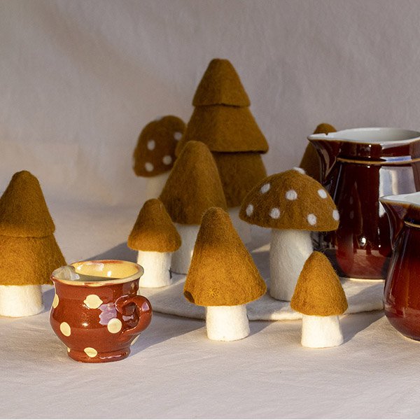 Muskhane | felt morel mushrooms