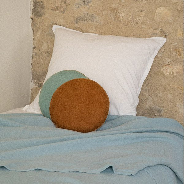 Shop - Muskhane smartie cushion - caramel - bed2