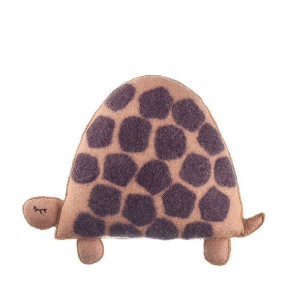 mondocherry - Muskhane kids cushion turtle - quartz pink plum