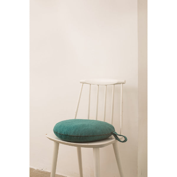 Muskhane | nomad smartie cushion | turquoise pastel - chair