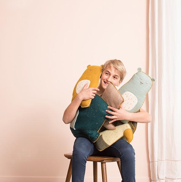 Muskhane - kids cushion grizzly bear - pollen - play