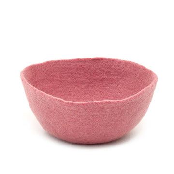 Muskhane | plain calabash bowl | indian pink | medium