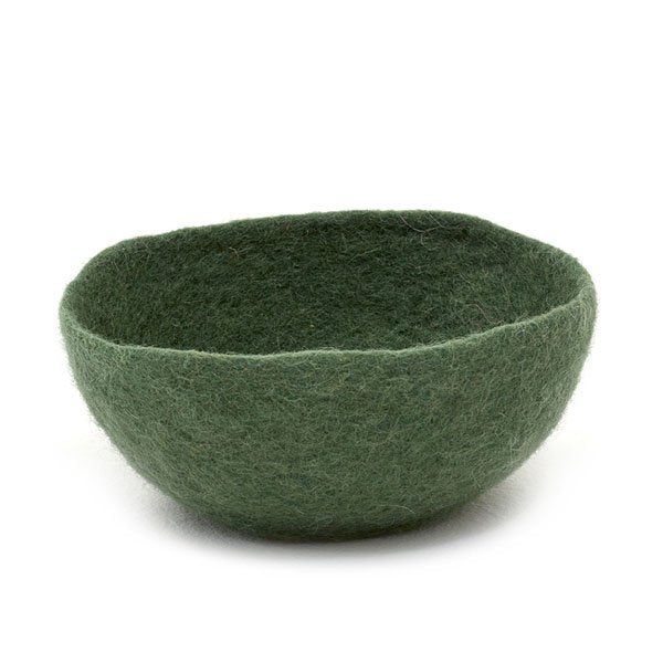 Muskhane | plain felt bowl | medium | granit - mondocherry