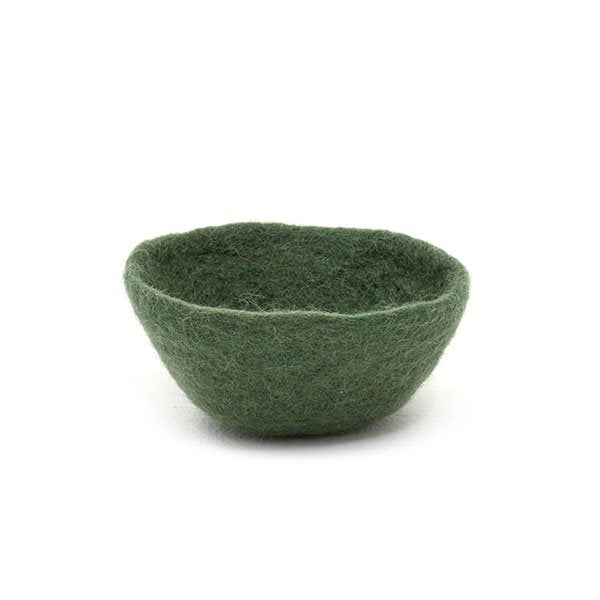 Muskhane | plain felt bowl | small | granit - mondocherry