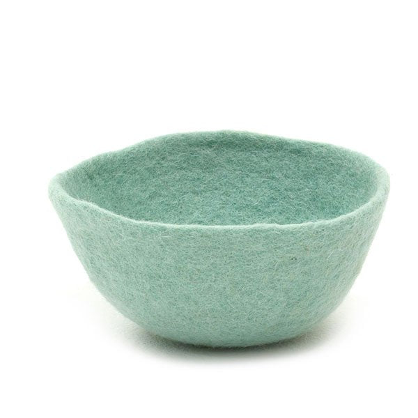 Muskhane | plain felt bowl | medium | jade - mondocherry