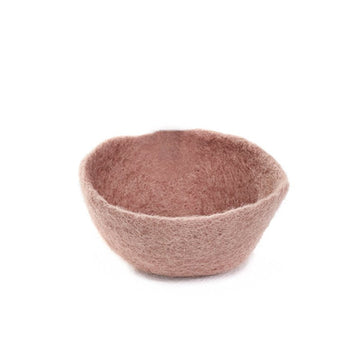 Muskhane | plain felt bowl | medium | quartz pink