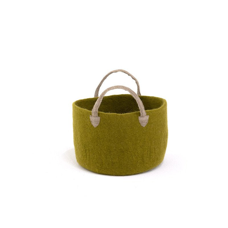 Muskhane | basket with hemp handles | anise | small