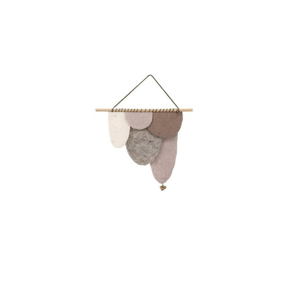 Muskhane | felt scale wall hanging | ash grey | mini