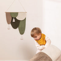 Muskhane | felt scale wall hanging | green | large - play