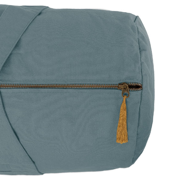 Numero74 | bliss cotton canvas yoga bag | ice blue - mondocherry - zip