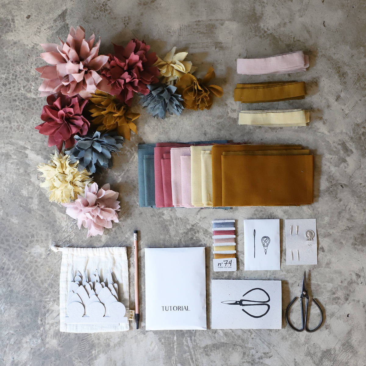 Numero74 | organic cotton flower kit | autumn - kit